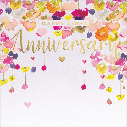 Picture of HAPPY FIRST ANNIVERSARY CARD